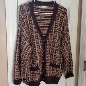 Zara knit cardigan sweater